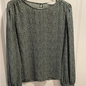 Log sleeve blouse with billowy sleeves